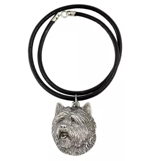 Cairn Terrier - Halskette mit Hund, versilberter Anhänger für Hundefans, einzigartiger Schmuck der Marke Art-Dog