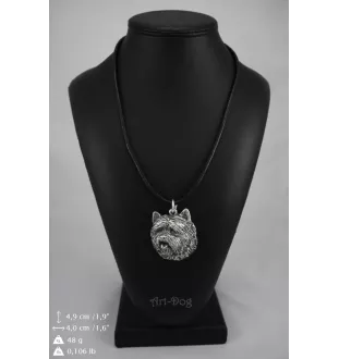 Cairn Terrier - Necklace with dog, silver-plated pendant for dog fan, unique jewelry by Art-Dog brand