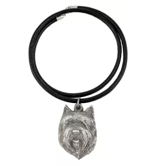 Cairn Terrier II - collier avec un chien, pendentif en plaqué argent pour les fans de chiens, bijoux uniques de la marque Art-Dog