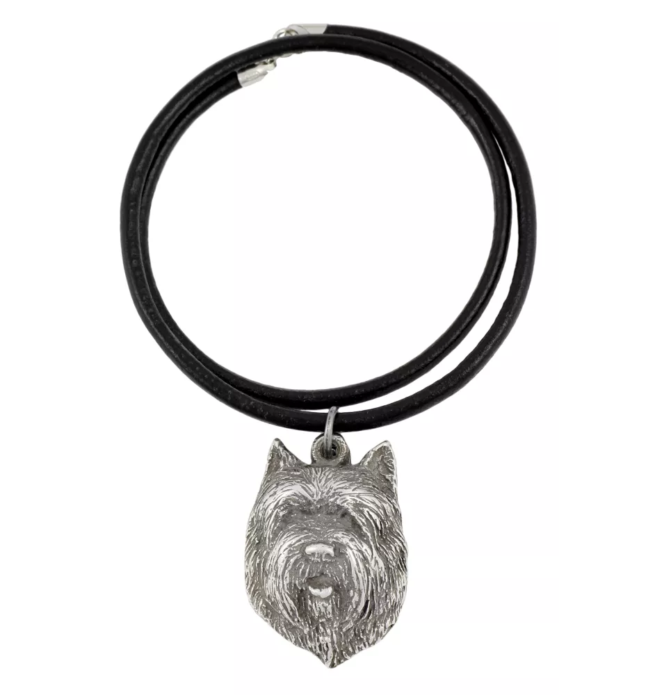 Cairn Terrier II - Necklace with dog, silver-plated pendant for dog fan, unique jewelry by Art-Dog brand