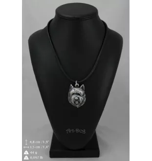 Cairn Terrier II - collier avec un chien, pendentif en plaqué argent pour les fans de chiens, bijoux uniques de la marque Art-Dog