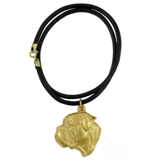 Bullmastiff - Collier pour chien, pendentif plaqué or pour fan de chien, bijoux uniques de la marque Art-Dog