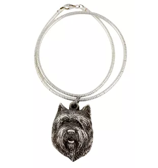 Cairn Terrier II - Hundehalsband, einzigartiger Schmuck für den Hundefan, einzigartiger Kreuzotter-Anhänger der Marke Art-Dog