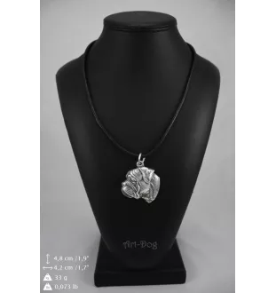 Bullmastiff - Dog necklace in gift box, silver-plated locket for dog fan, striking pendant by Art-Dog brand