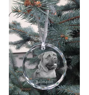 Bullmastiff medal kryształowy z psem Art-Dog