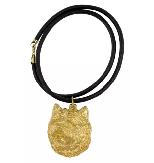 Cairn Terrier - Hundehalsband, vergoldeter Anhänger für Hundefans, einzigartiger Schmuck der Marke Art-Dog