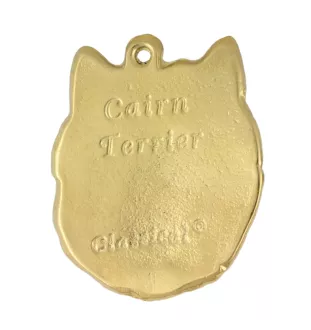 Cairn Terrier - Hundehalsband, vergoldeter Anhänger für Hundefans, einzigartiger Schmuck der Marke Art-Dog