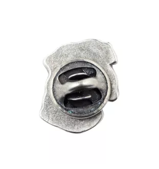 Bullmastiff I  - Broche chien argentée, épingle élégante, décoration de revers de veste par la marque Art-Dog
