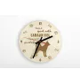 Canaan Dog - clock with a dog, wooden clock, wall clock for dog lovers, clock for desk and shelf, Art-Dog