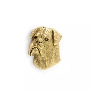 Bullmastiff I - Dog brooch in decorative box, elegant gold-plated pin, Art-Dog brand jacket pin
