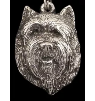 Cairn Terrier II - Collier de chien dans une boîte cadeau, médaillon argenté pour fan de chien, pendentif remarquable de la marque Art-Dog