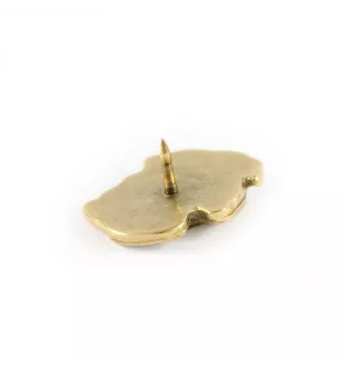 Bullmastiff I - gold-plated pin brooch, elegant dog ornament, unique pin by Art-Dog brand