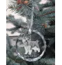 Cairn Terrier - crystal bauble with a photo, dog photo in crystal, personalized Christmas tree ornament by Art-Dog brand