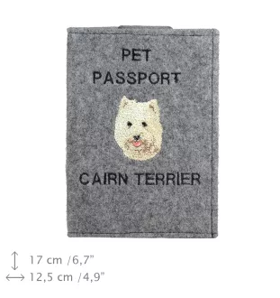 Cairn Terrier - Porte passeport pour chien, porte document, cadeau pour le voyageur de la marque Art-Dog
