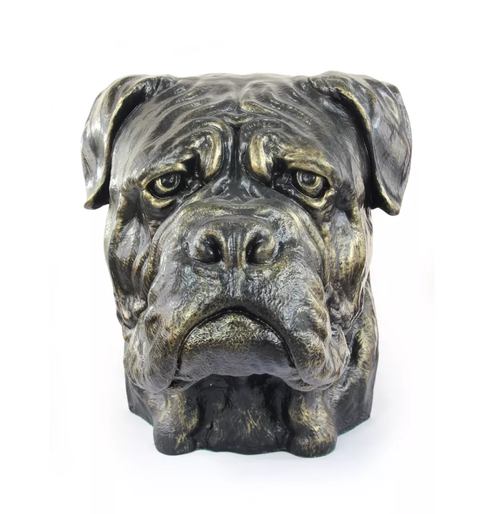 Bullmastiff - urn for dog ashes, dog bust, large dog head for garden by Art-Dog