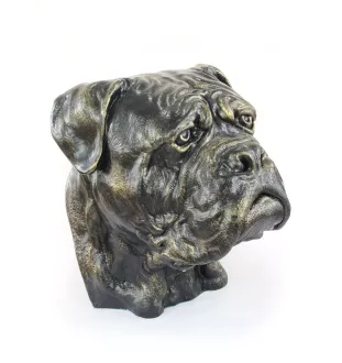 Bullmastiff - Urne für Hundeasche, Hundebüste, großer Hundekopf für den Garten von Art-Dog