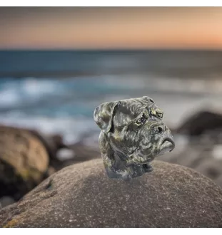 Bullmastiff - urn for dog ashes, dog bust, large dog head for garden by Art-Dog