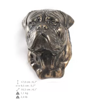 Bullmastiff - Statue de chien, buste suspendu, décoration unique pour les amoureux des chiens par la marque Art-Dog