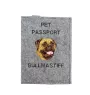 Bullmastiff - Dog passport case, document case, gift for the traveller from the Art-Dog brand