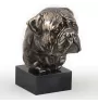 Bullmastiff - Statue de chien, buste sur socle en pierre, sculpture, trophée pour exposition canine par la marque Art-Dog