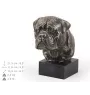 Bullmastiff - Hundestatue, Büste auf Steinsockel, Skulptur, Trophäe für Hundeausstellung der Marke Art-Dog