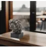 Bullmastiff - Statue de chien, buste sur socle en pierre, sculpture, trophée pour exposition canine par la marque Art-Dog