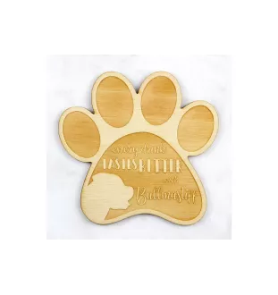 Bullmastiff - Mug coaster, engraved coaster with dog, gift for dog lover by Art-Dog brand