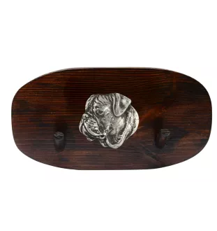 Bullmastiff wieszak drewniany podwójny Art-Dog