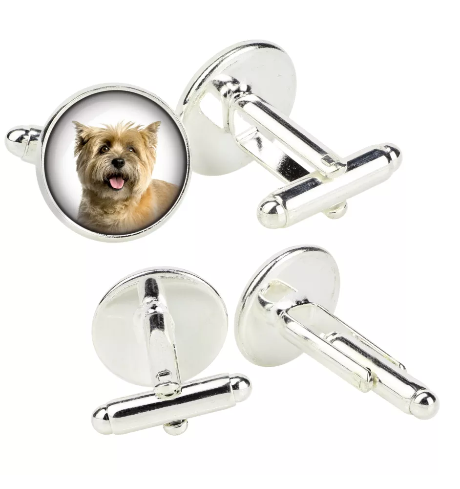 Cairn Terrier - Boutons de manchette dans une boîte, bijoux faits à la main, produit de la marque Art-Dog