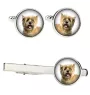 Cairn Terrier - cufflinks and tie with your photo, a suit decoration, men's jewelry from the Art-Dog brand.