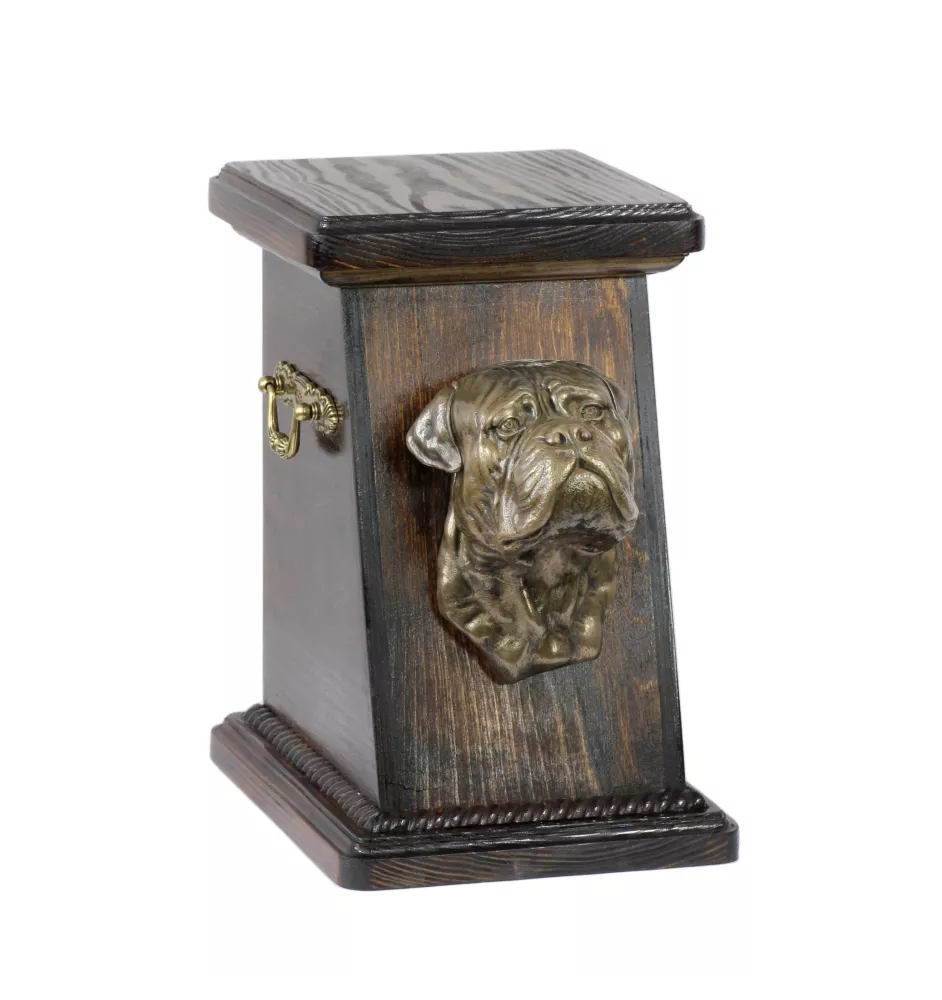 Bullmastiff - urne pour les cendres d'un chien, une urne élégante avec une statuette, une urne commémorative avec un buste de chien de la marque Art-Dog