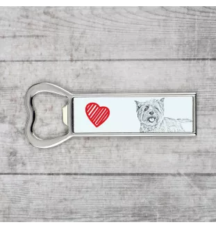 Cairn Terrier - bottle opener with a dog, personalized fridge opener, unique gift for a man by Art-Dog brand