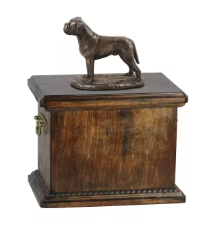 Bullmastiff - une urne pour les cendres d'un chien, une urne avec une statuette, une urne élégante de style classique de la marque Art-Dog