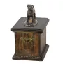 Bullmastiff - urn for the ashes of a dog, urn with a statuette, elegant urn in the classic style of the Art-Dog brand
