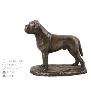 Bullmastiff - urn for the ashes of a dog, urn with a statuette, elegant urn in the classic style of the Art-Dog brand