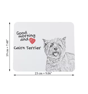 Cairn Terrier - mouse pad with print, personalized dog-themed mouse pad, unique gadget for an office worker by Art-Dog brand