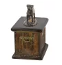 Bullmastiff - urn for dog ashes, urn with a statuette, personalized urn for dog ashes by Art-Dog brand