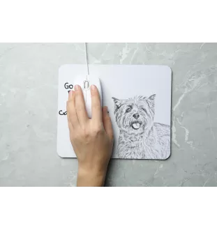Cairn Terrier - tapis de souris personnalisé avec impression, tapis de souris personnalisé avec chien, accessoire unique pour employé de bureau de la marque Art-Dog