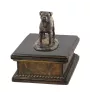 Bullmastiff - urn for dog ashes, personalized urn with a statue, wooden urn with a dog by Art-Dog brand