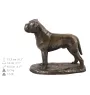 Bullmastiff urne in Hundeasche, personalisierte Urne mit Statue, Holzurne mit Hund von Art-Dog