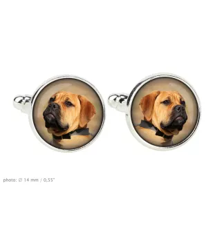 Bullmastiff - cufflinks, a shirt accessory, a shirt pendant from the Art-Dog brand