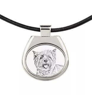 Cairn Terrier - dog necklace, personalized pendant with a photo, unique necklace for women and men by Art-Dog brand