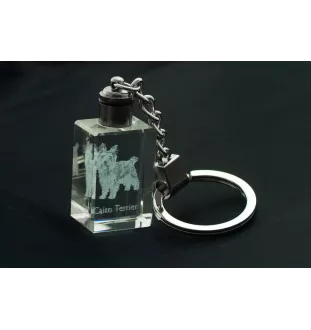 Cairn Terrier - Porte-clés en cristal avec photo de chien, porte-clés lumineux, cadeau unique de la marque Art-Dog