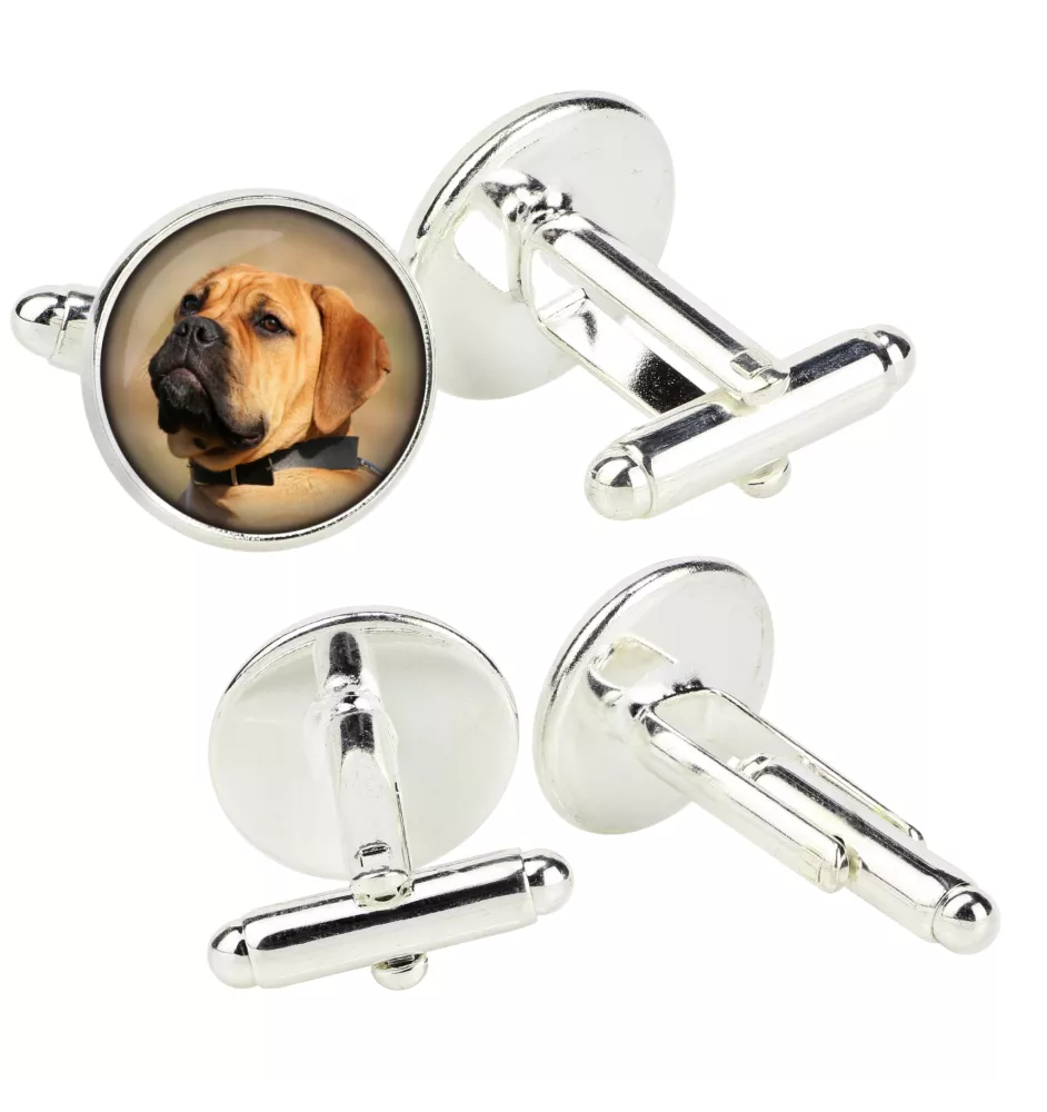 Bullmastiff - Boutons de manchette dans une boîte, bijoux faits à la main, produit de la marque Art-Dog