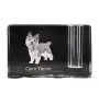 Cairn Terrier - Porte-stylos, organiseur en cristal avec photo de chien, décoration de bureau unique par la marque Art-Dog