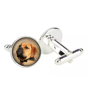 Bullmastiff spinka do mankietów w pudełku ze zdjęciem Art-Dog