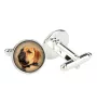 Bullmastiff - cufflinks in a box, handmade jewelry, product of the Art-Dog brand