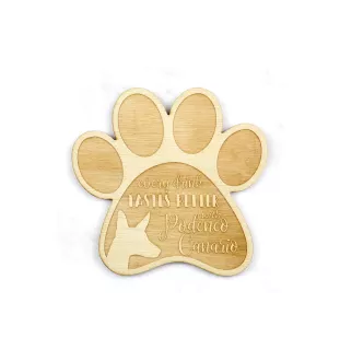 Kanarischer Podenco, Podenco Canario - Tasse Untersetzer, graviert Untersetzer mit Hund, Geschenk für Hundeliebhaber von Art-Dog Marke