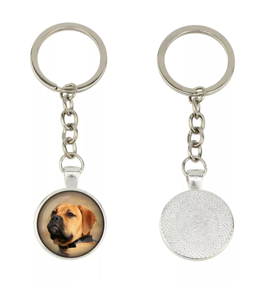Bullmastiff - keychain in a box, own photo, keychain pendant from Art-Dog brand