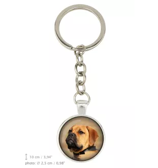 Bullmastiff - keychain in a box, own photo, keychain pendant from Art-Dog brand